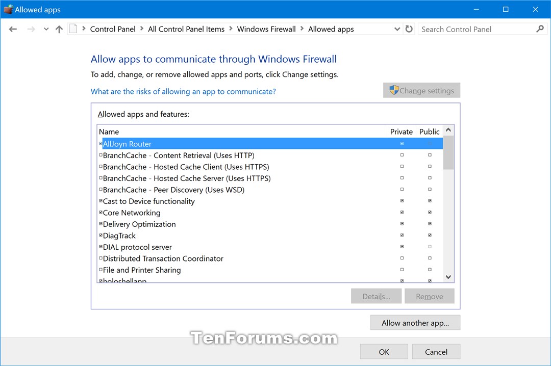 Restore Default Windows Defender Firewall Settings in Windows 10
