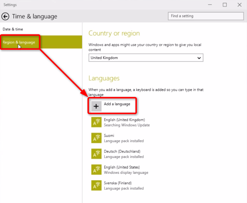 Add, Remove, and Change Display Language in Windows 10 Tutorials