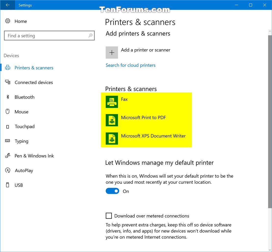 Create Printer Queue Shortcut in Windows 10 Tutorials