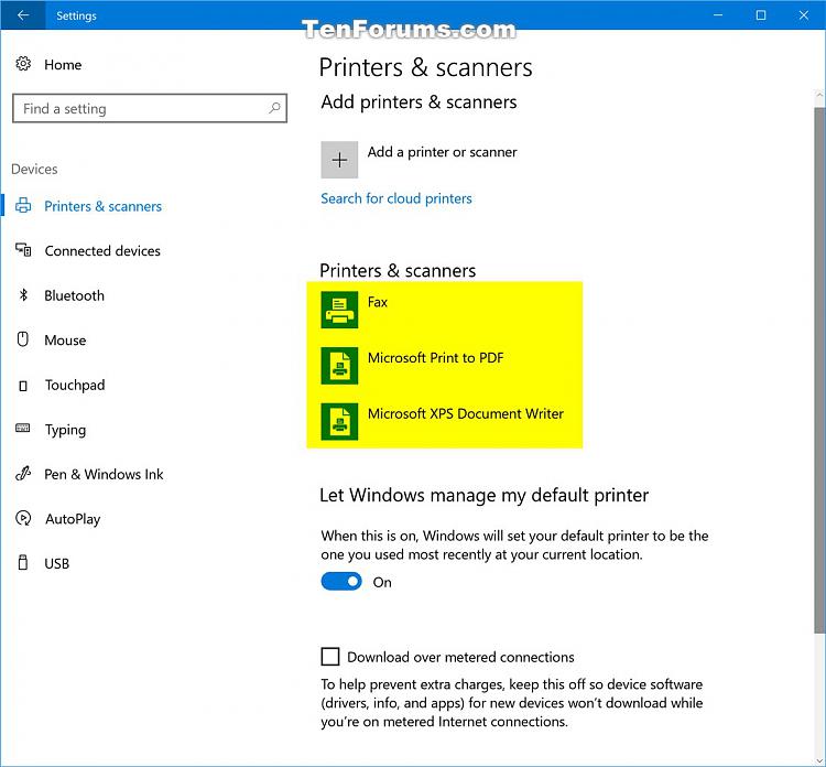Create Printer Queue Shortcut in Windows 10 Tutorials