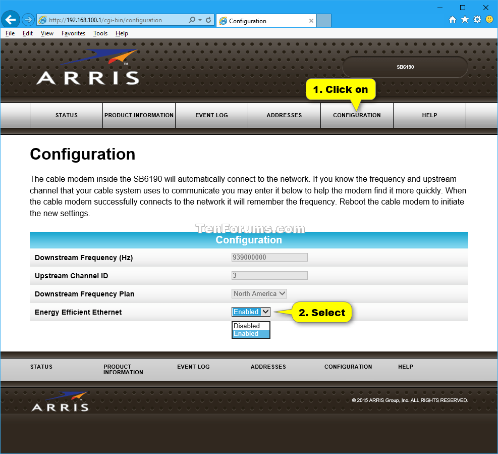 Enable or Disable Energy Efficient for Modem Tutorials