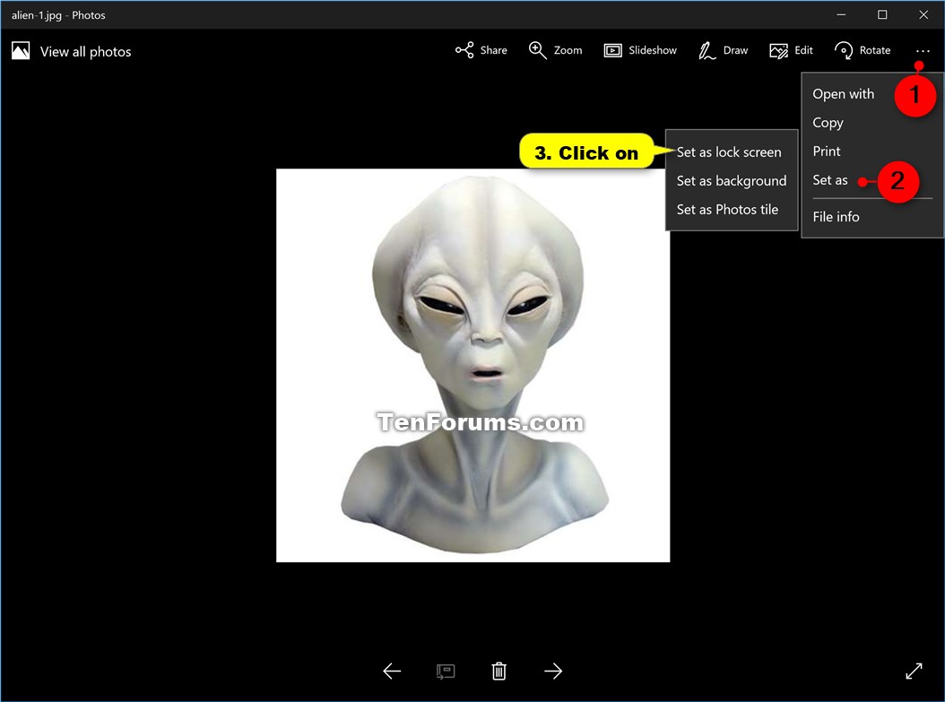 Change Lock Screen Background in Windows 10 Tutorials