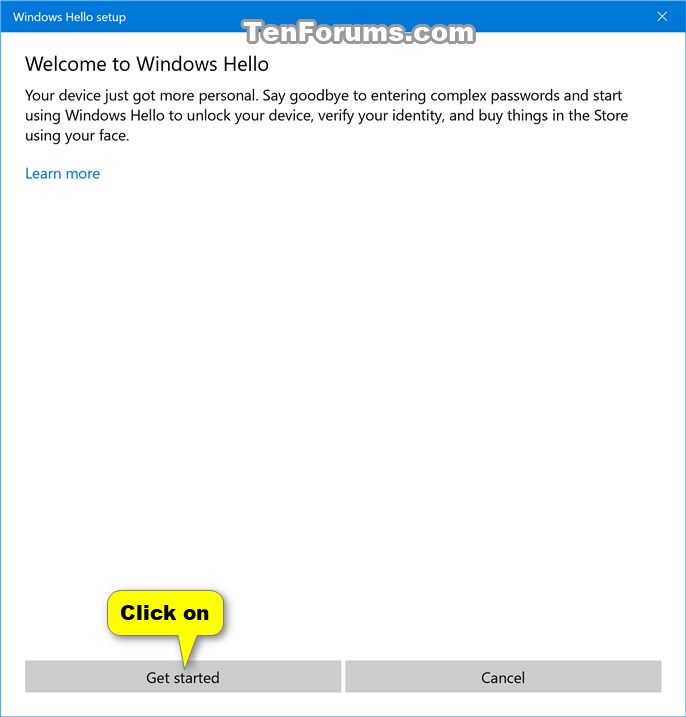 Improve Windows Hello Face Recognition in Windows 10 Tutorials