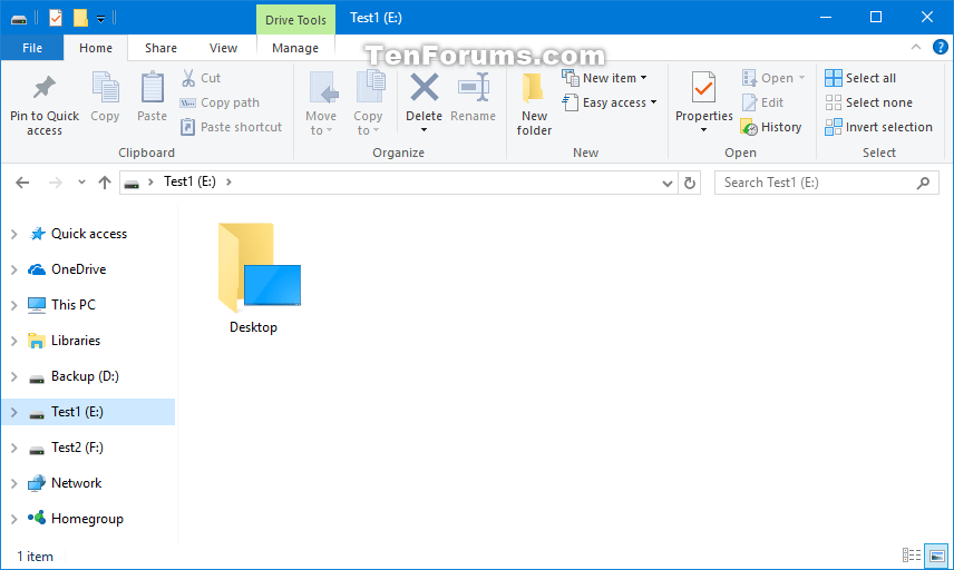Move Location of Desktop Folder in Windows 10 Tutorials