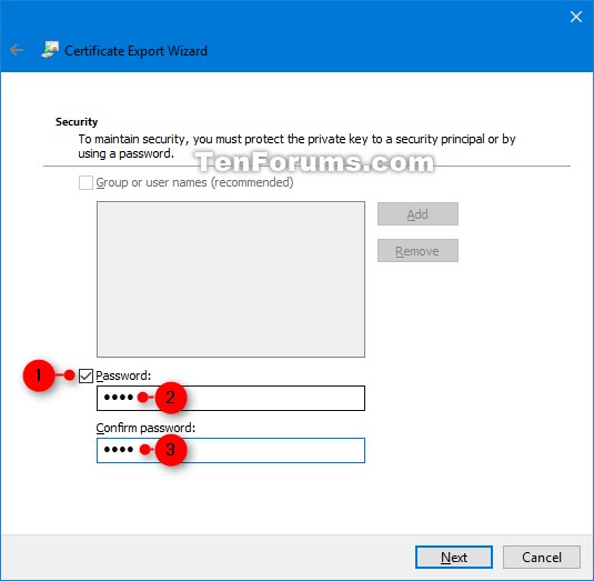 Backup Encrypting File System Certificate and Key in Windows 10 Tutorials