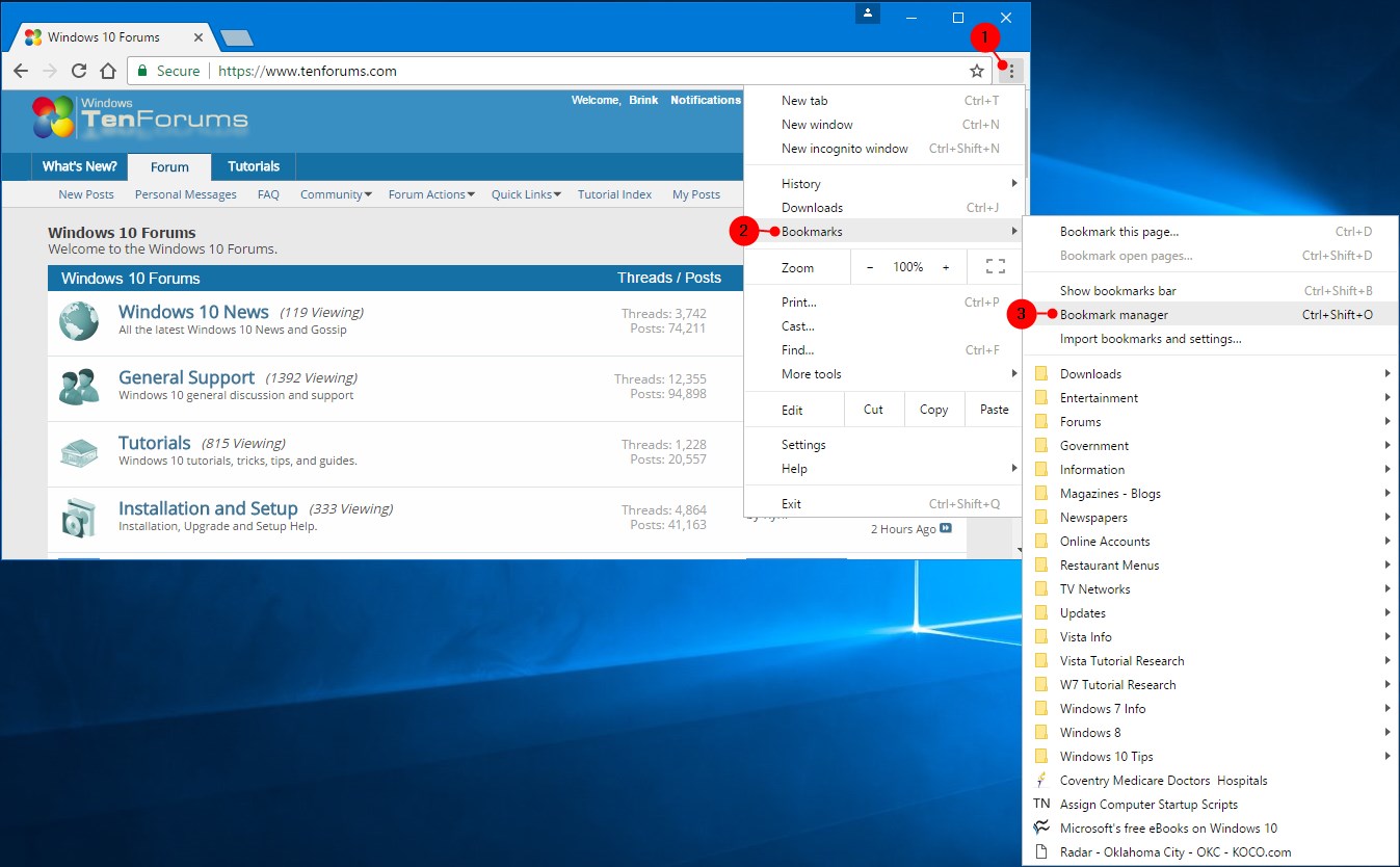 Import or Export Google Chrome Bookmarks as HTML in Windows Tutorials