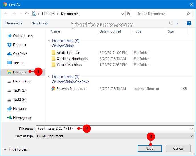 Import or Export Google Chrome Bookmarks as HTML in Windows Tutorials