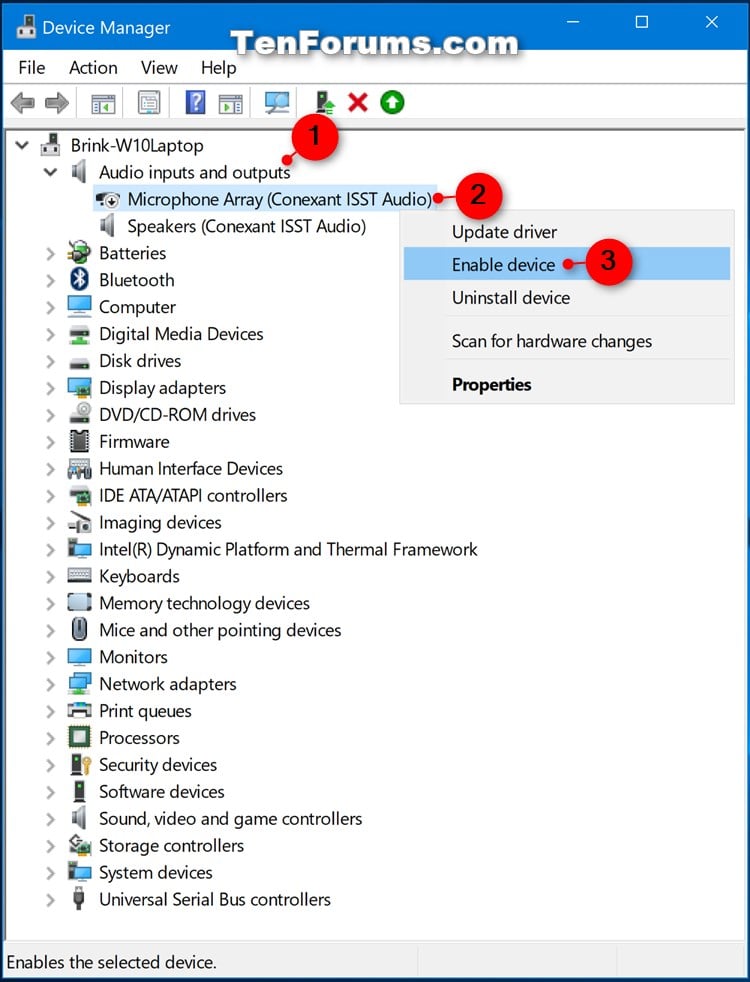 Enable or Disable Microphone in Windows Tutorials