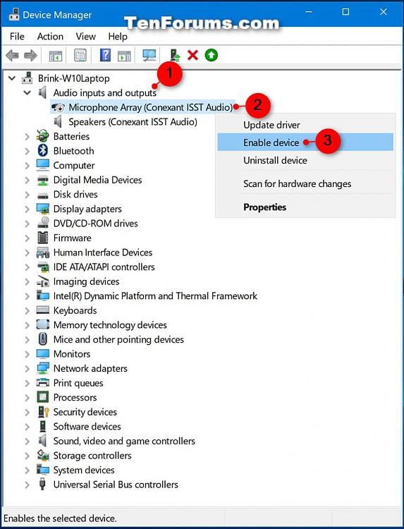 Enable or Disable Microphone in Windows Tutorials