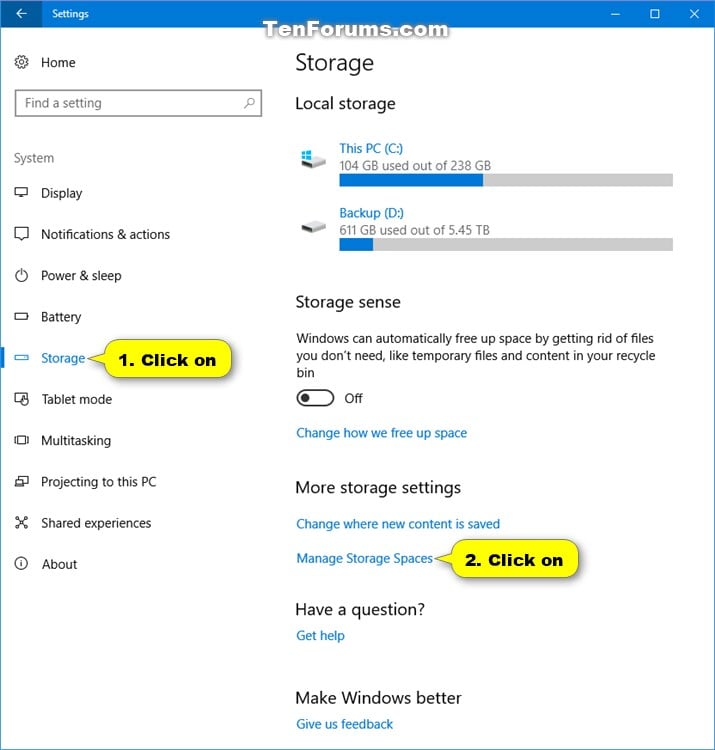 Upgrade Storage Pool for Storage Spaces in Windows 10 Tutorials