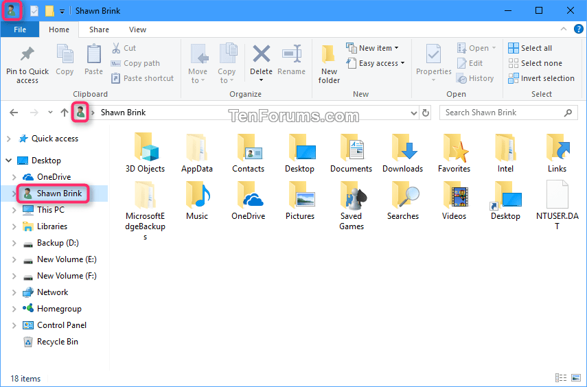 Change Default Icon for User's Files in Windows 10 Tutorials