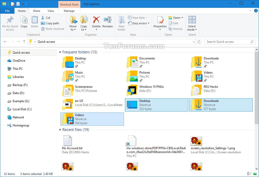 How To Add Or Remove Items From File Explorers Quick Access In Windows