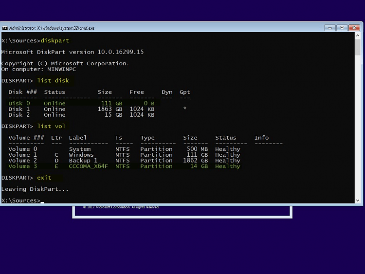 DISKPART How to Partition GPT disk Tutorials