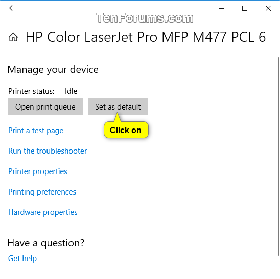 How to Set a Default Printer in Windows 10 Tutorials