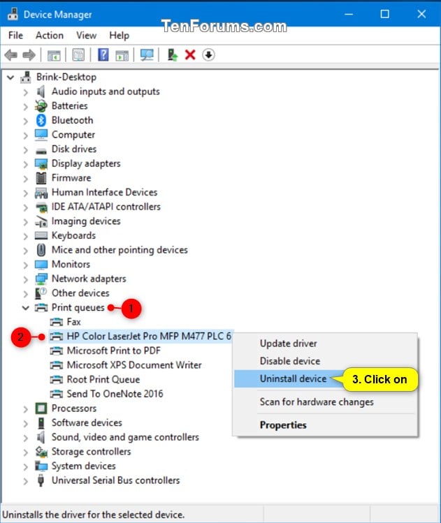 Remove Printer in Windows 10 Tutorials