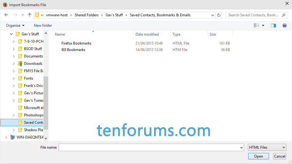 Import and Export Bookmarks as HTML in Firefox Tutorials
