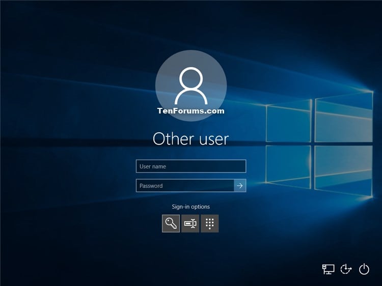 User Accounts Do Not Display Last Signedin User Name on