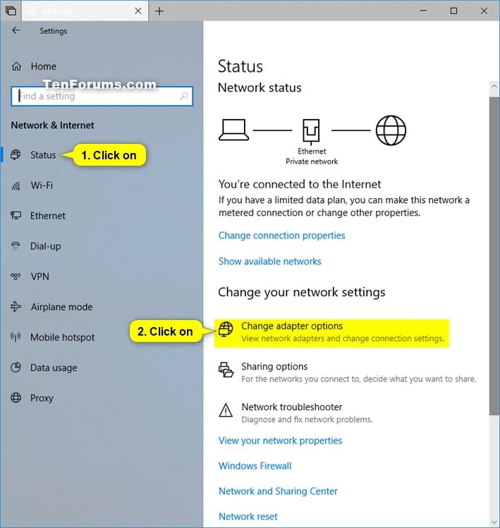 Enable or Disable Network Adapters in Windows Tutorials