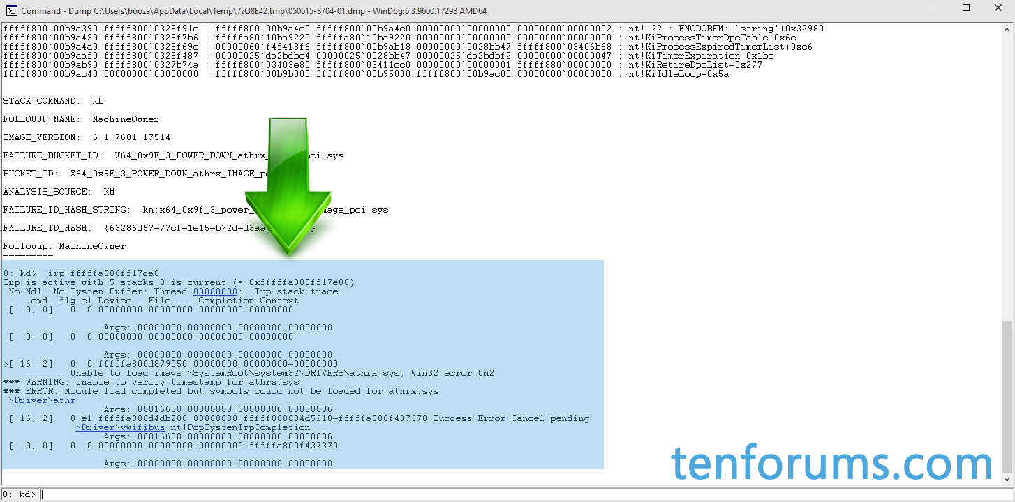 WinDBG The Basics for Debugging Crash Dumps in Windows 10 Tutorials