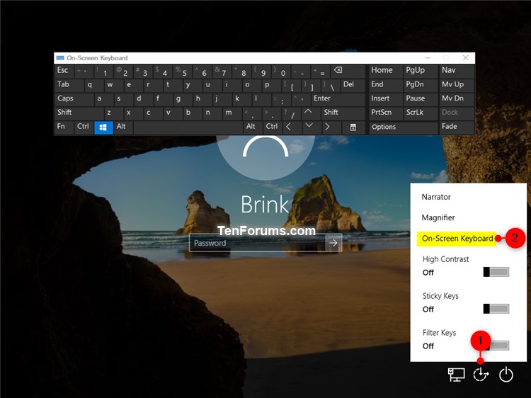 Turn On or Off OnScreen Keyboard in Windows 10 Tutorials