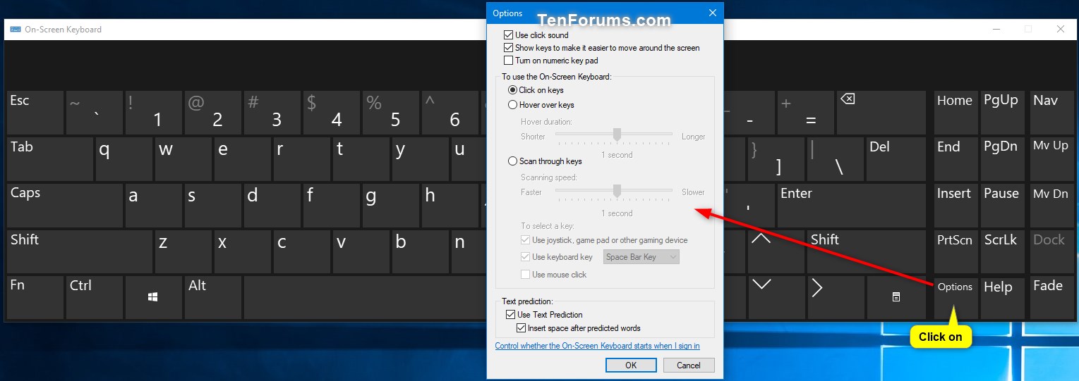 Backup and Restore OnScreen Keyboard Options in Windows Tutorials