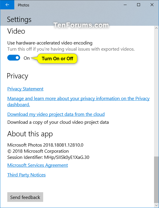 Turn On or Off Hardware Acceleration in Windows 10 Photos app Tutorials