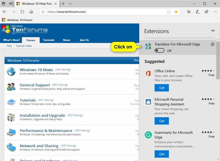 Add or Remove Extensions in Microsoft Edge Tutorials