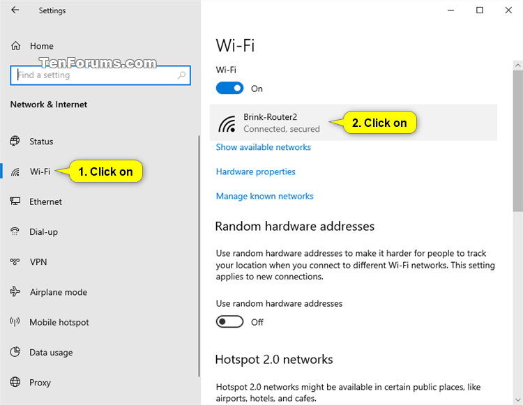 Set Network Location to Private, Public, or Domain in Windows 10