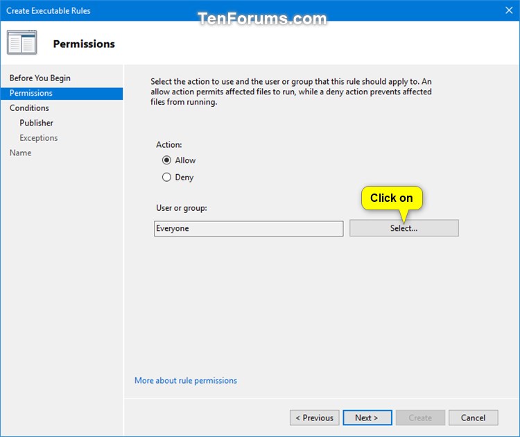 Use AppLocker to Allow or Block Executable Files in Windows 10 Tutorials