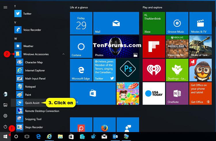 Get and Give Remote Assistance with Quick Assist app in Windows 10