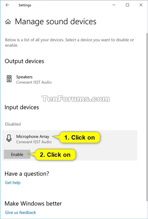 Enable or Disable Microphone in Windows Tutorials