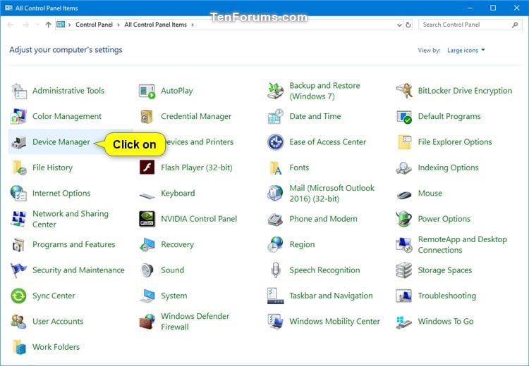How to Open Device Manager in Windows 10 Tutorials