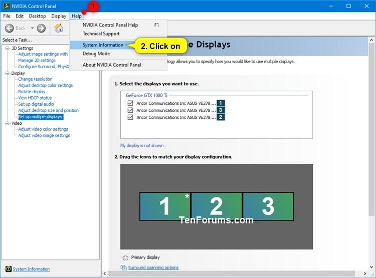 Determine NVIDIA Graphics Display Driver Version Installed in Windows