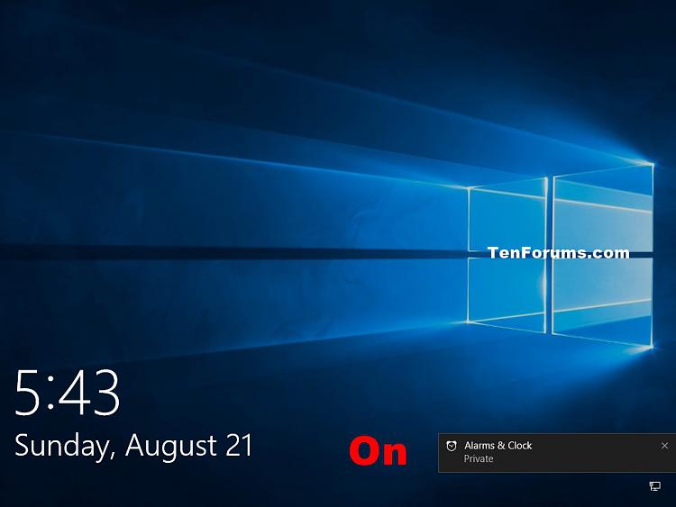 Hide or Show Content of Notifications on Lock Screen in Windows 10