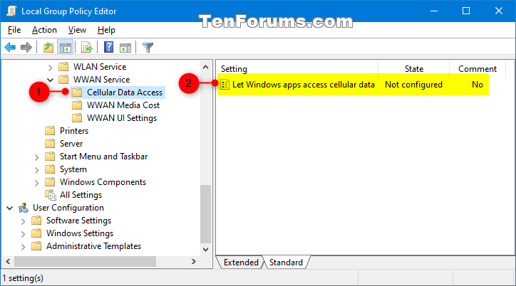 How to Allow or Deny Let Apps Use Cellular Data in Windows 10 Tutorials
