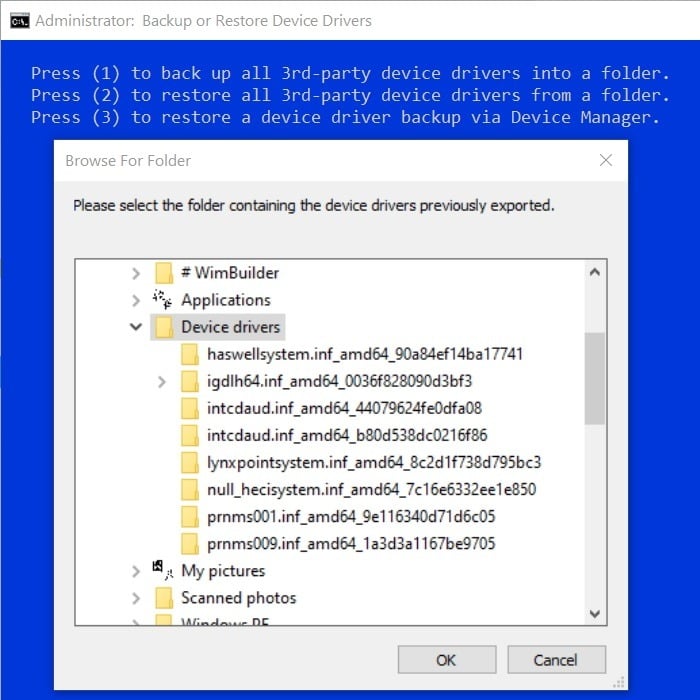 Backup and Restore Device Drivers in Windows 10 Tutorials