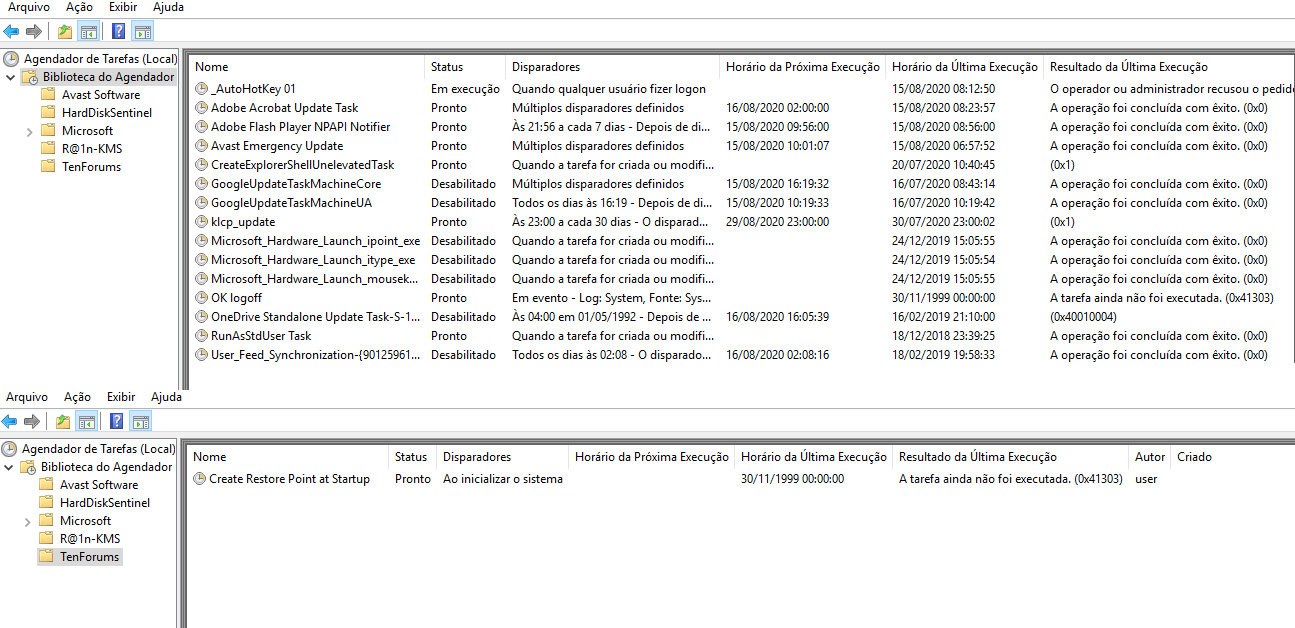 Automatically Create System Restore Point at Startup in Windows 10