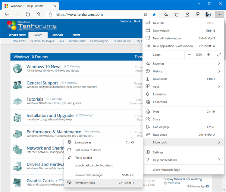 How to Enable or Disable Developer Tools in Microsoft Edge Chromium