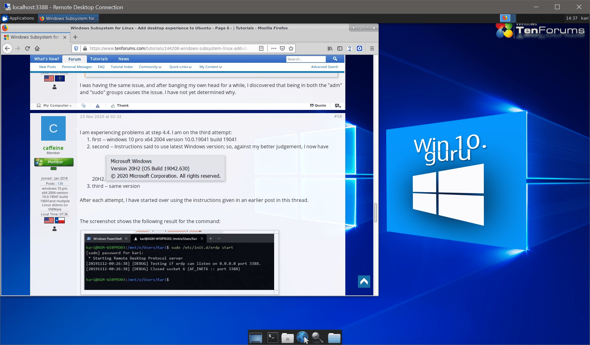 Windows Subsystem for Linux Add desktop experience to Ubuntu Page 6
