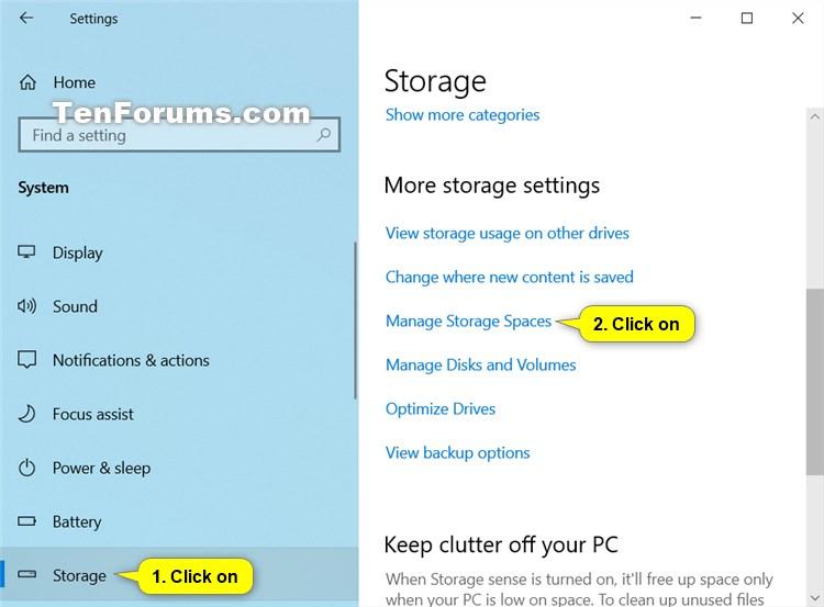 Create Storage Space for Storage Pool in Windows 10 Tutorials