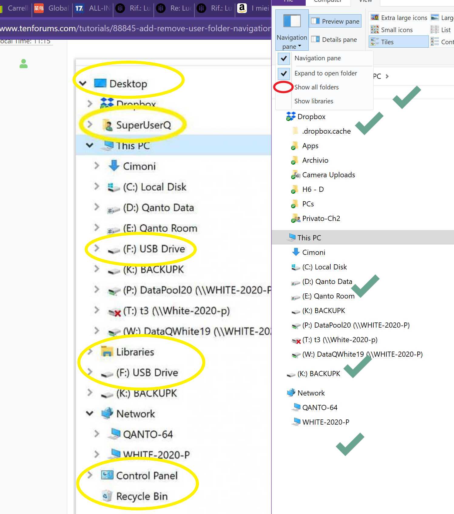 Add or Remove User Folder from Navigation Pane in Windows 10 Page 2