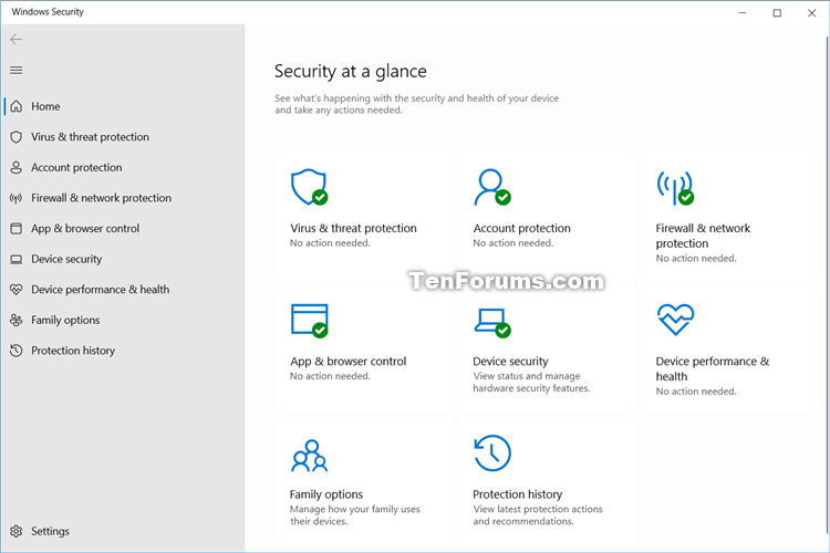 Enable or Disable Windows Security in Windows 10 Tutorials