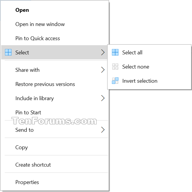 Select Context Menu Add or Remove in Windows 10 Tutorials