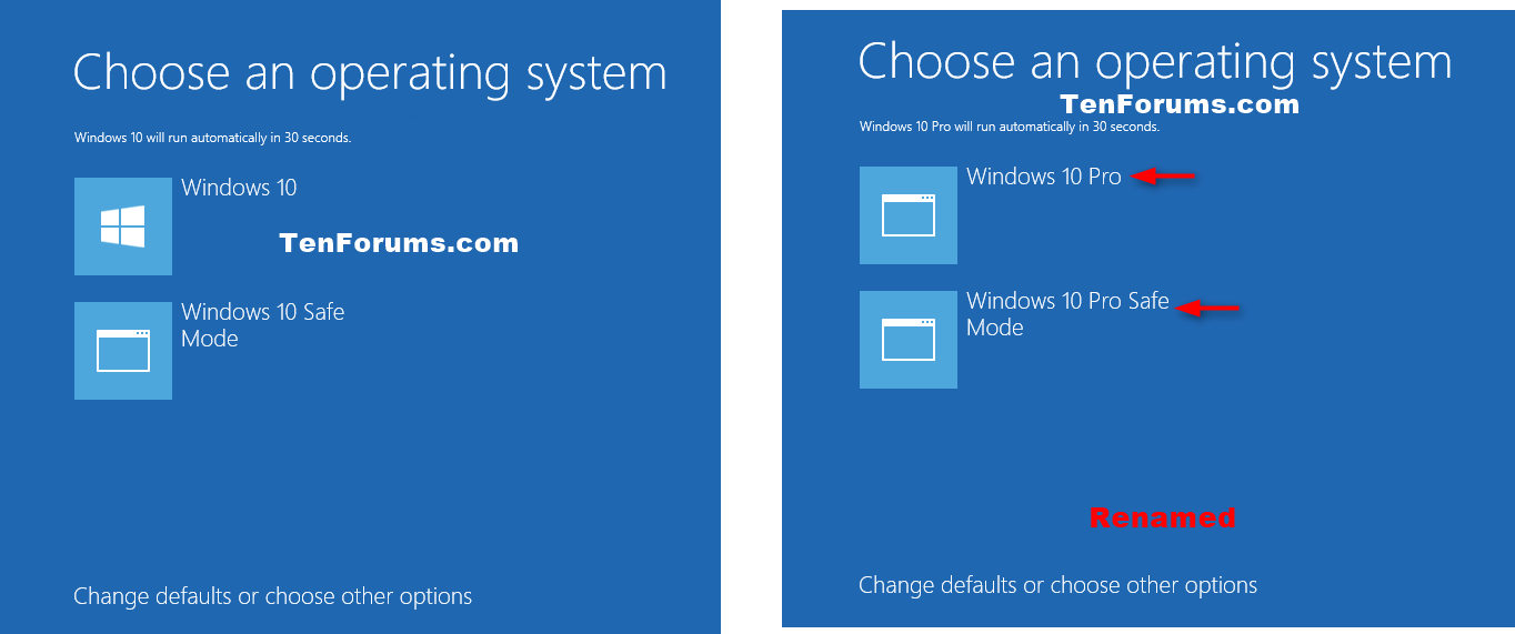 Change Operating System Name at Startup in Windows 10 Windows 10