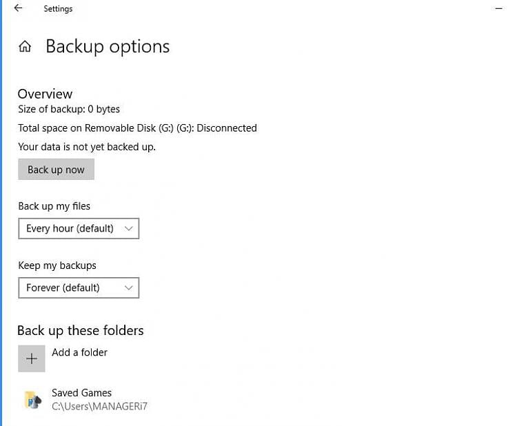 Change Windows Backup Settings in Window 10 Page 3 Tutorials