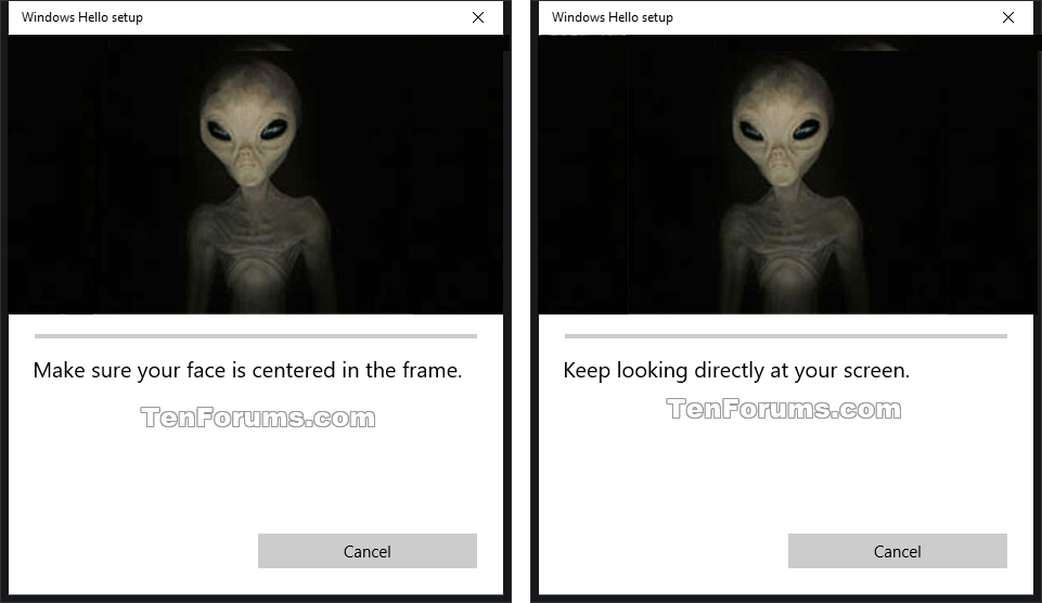 Set up Face for Windows Hello in Windows 10 Tutorials