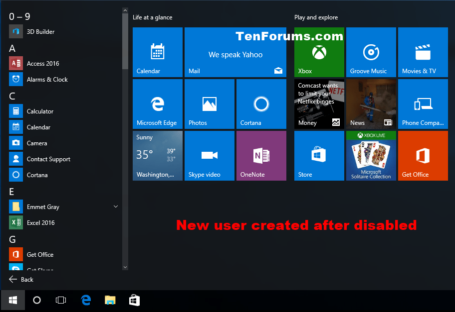 Enable or Disable App Suggestions on Start in Windows 10 Tutorials