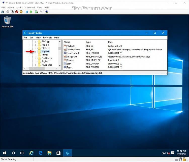 Remove Floppy Disk Drive in Windows HyperV Virtual Machine Tutorials