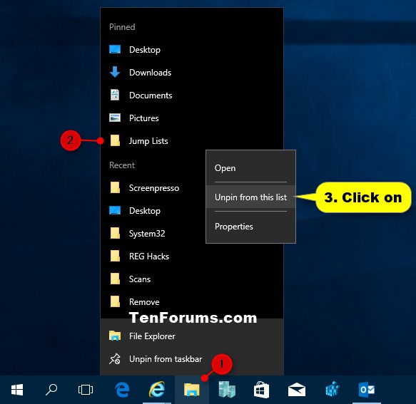 How to open taskbar in windows 10