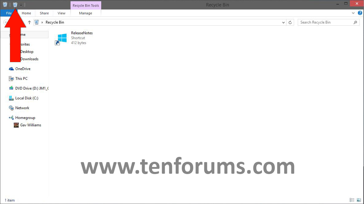 Add Empty Recycle Bin to Quick Access Toolbar in Windows 10 Windows